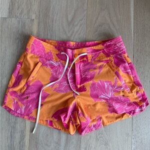 Athleta Hudson Floral Board Shorts Swim Summer Tropical // Size 2